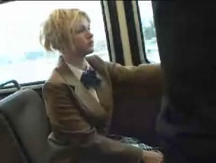 Amateur Blonde Schoolgirl Sex on Bus